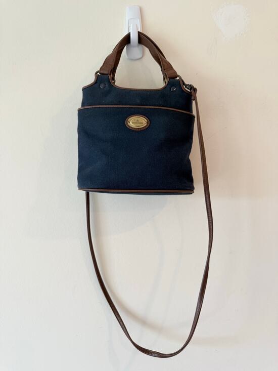 Etienne Aigner Handbags - Etienne Aigner Crossbody Bag Women's Blue Detachable Strap Lightweight Leather
